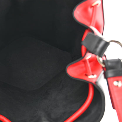 Alexander McQueen Calfskin The Bucket Bag Black Lust Red 6 of 12