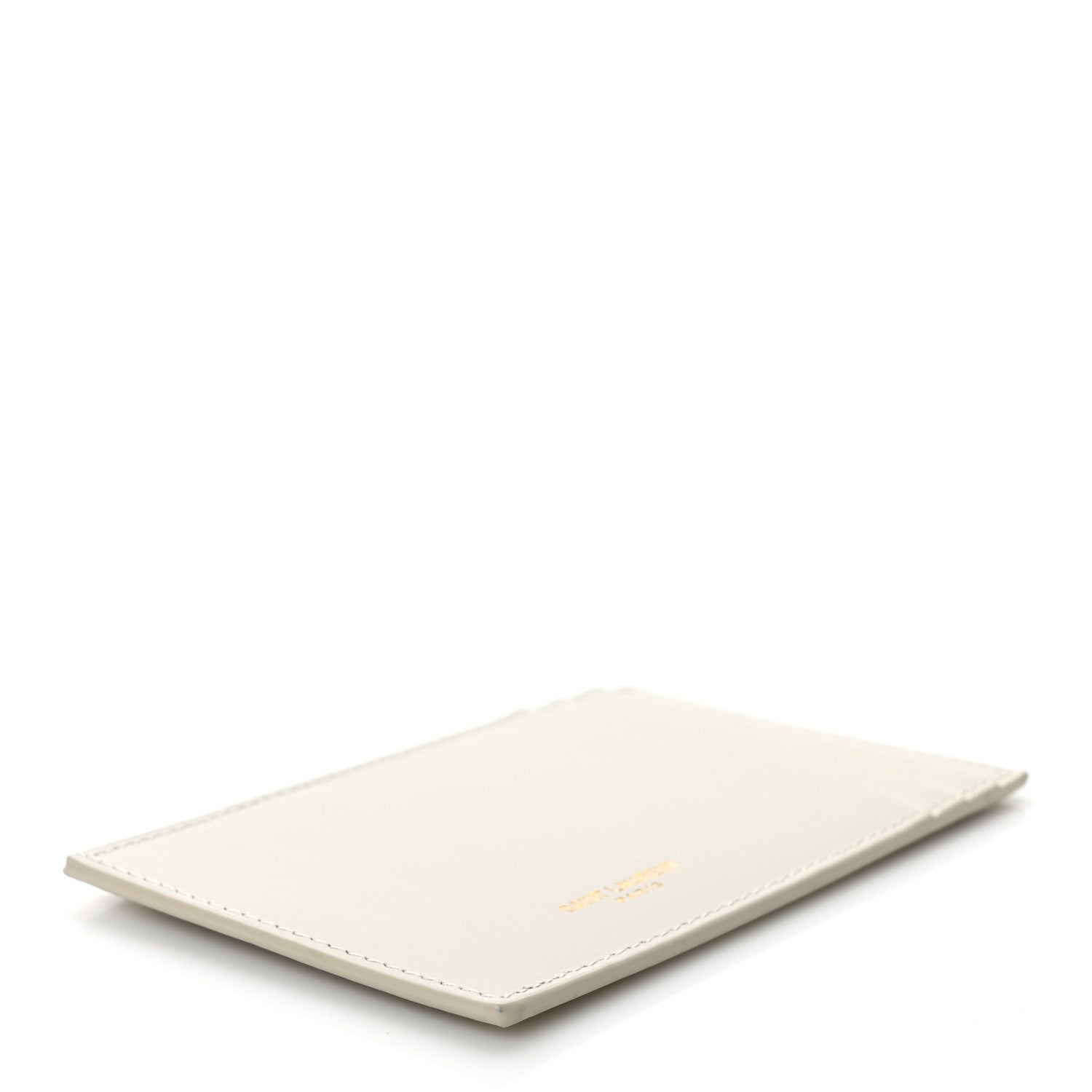 Saint Laurent Calfskin Pouch Card Holder White 4 of 6