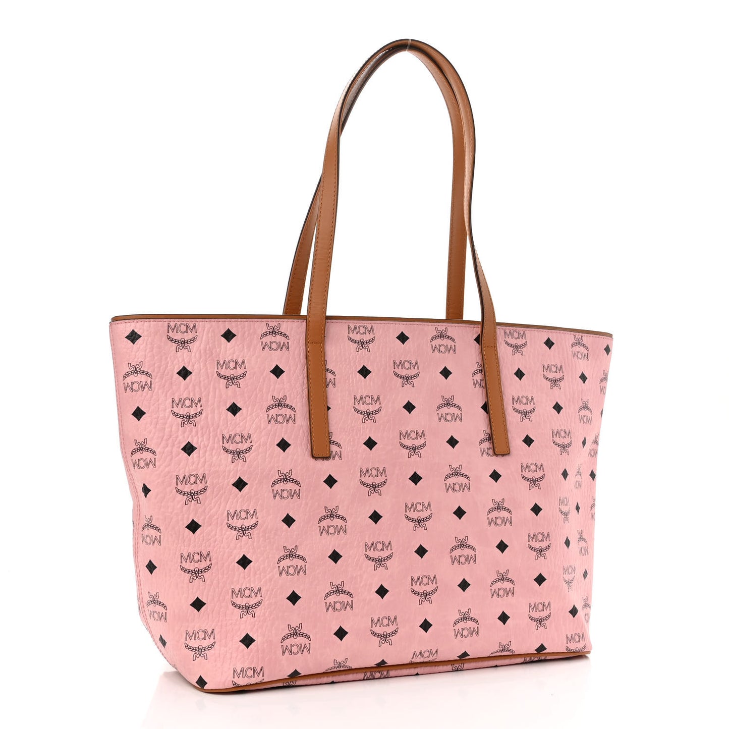 Visetos Medium Anya Zip Top Shopper Tote Soft Pink