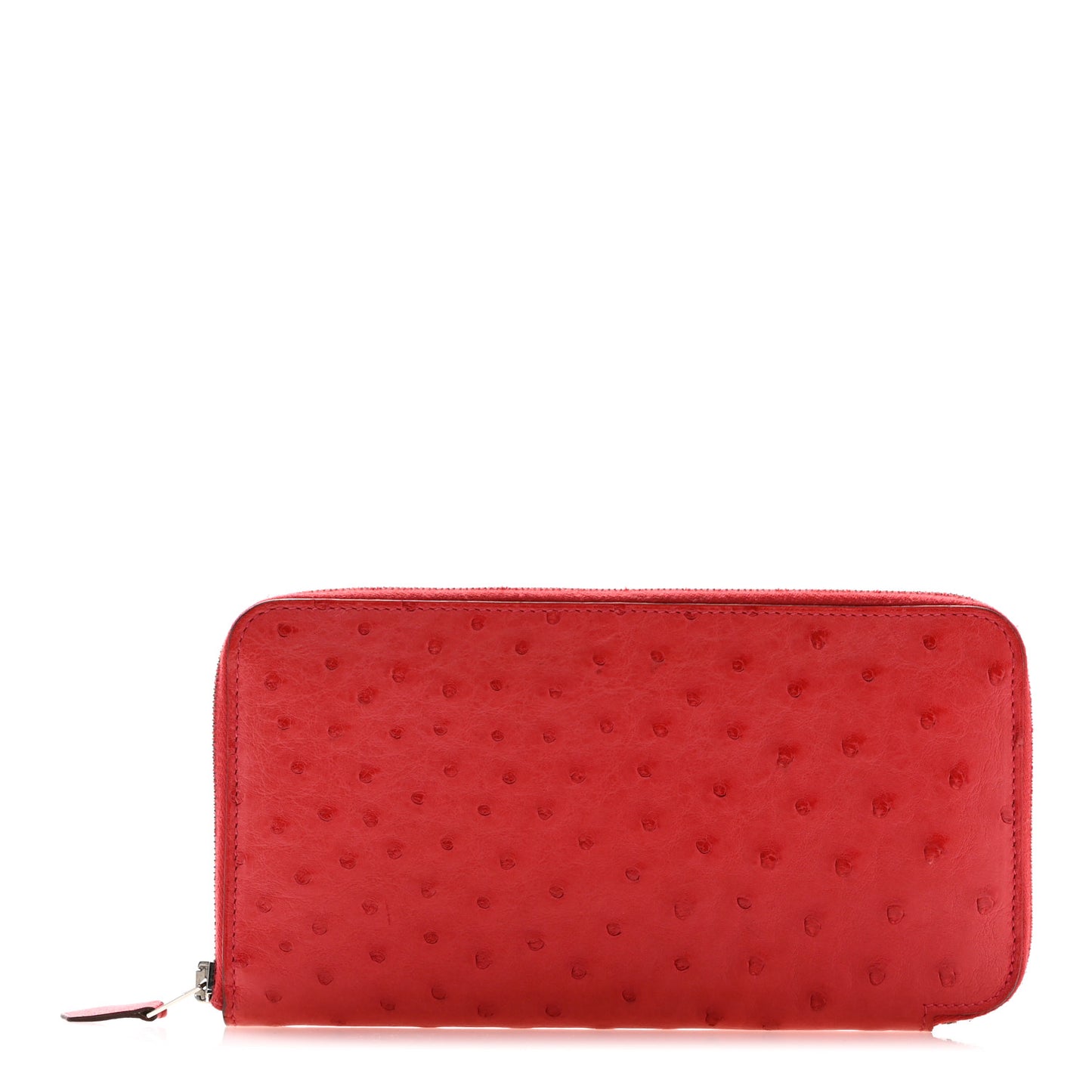 Ostrich Azap Wallet Rouge Vif