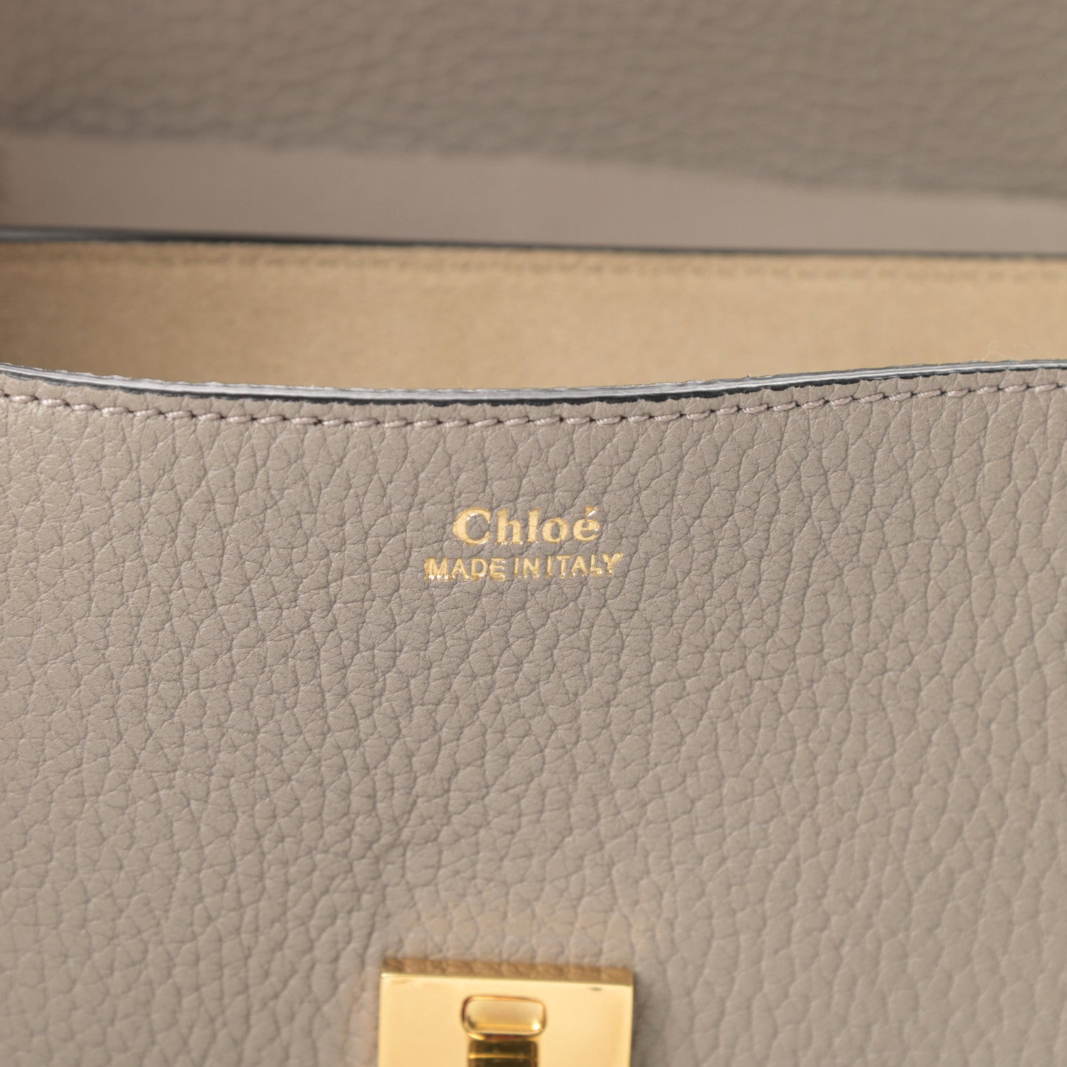 Chloe Grained Lambskin Drew Shoulder Bag Motty Grey 5 of 9
