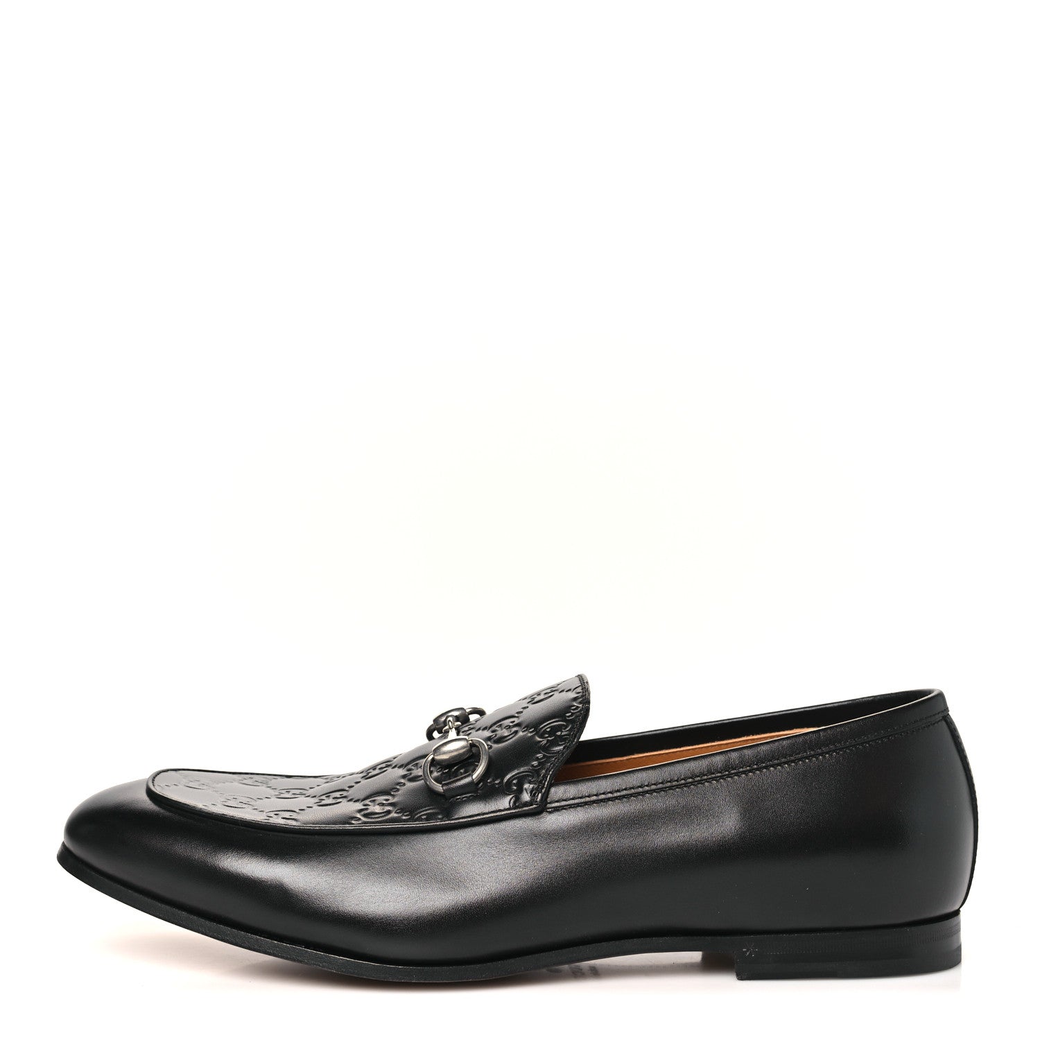 Gucci Guccissima Real Betis Glamour Calfskin Mens Jordy Horsebit Loafers 11 Black 1 of 10