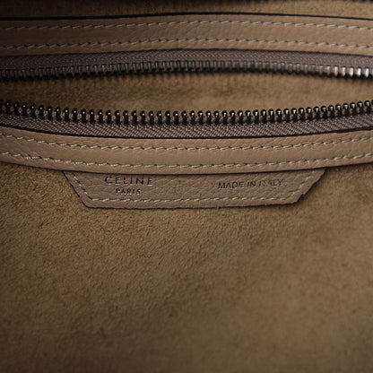 Celine Drummed Calfskin Micro Luggage Dune 5 of 8