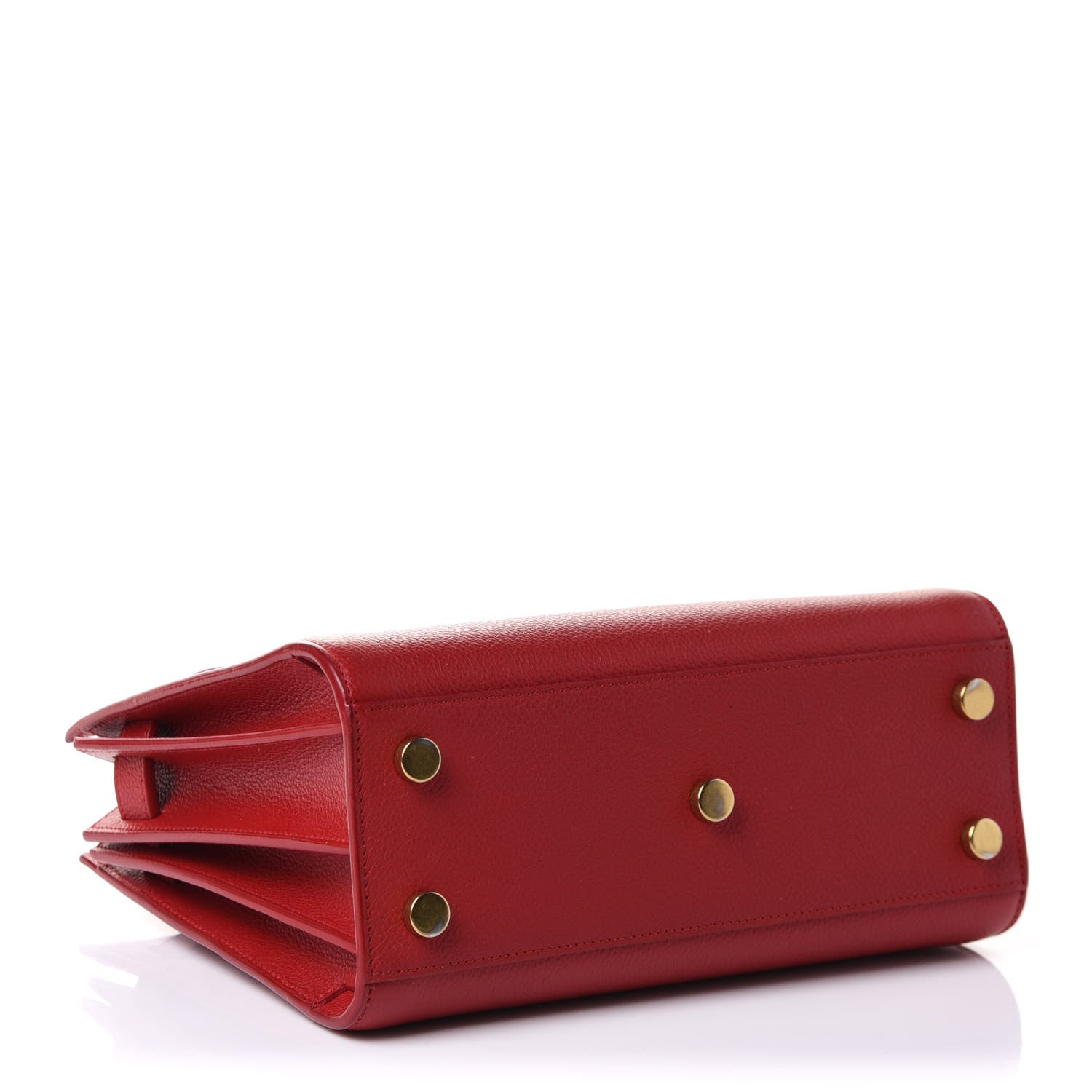 Saint Laurent Grained Calfskin Nano Sac De Jour Lipstick Red 3 of 8