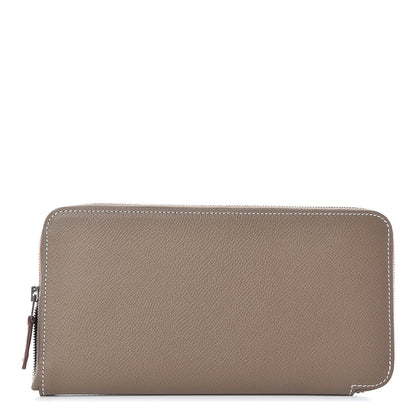 Hermes Epsom Silk'in Wallet Etoupe 1 of 8