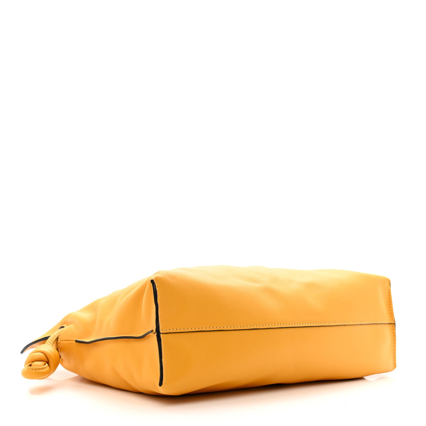 Nappa Medium Flamenco Knot Bag Mustard