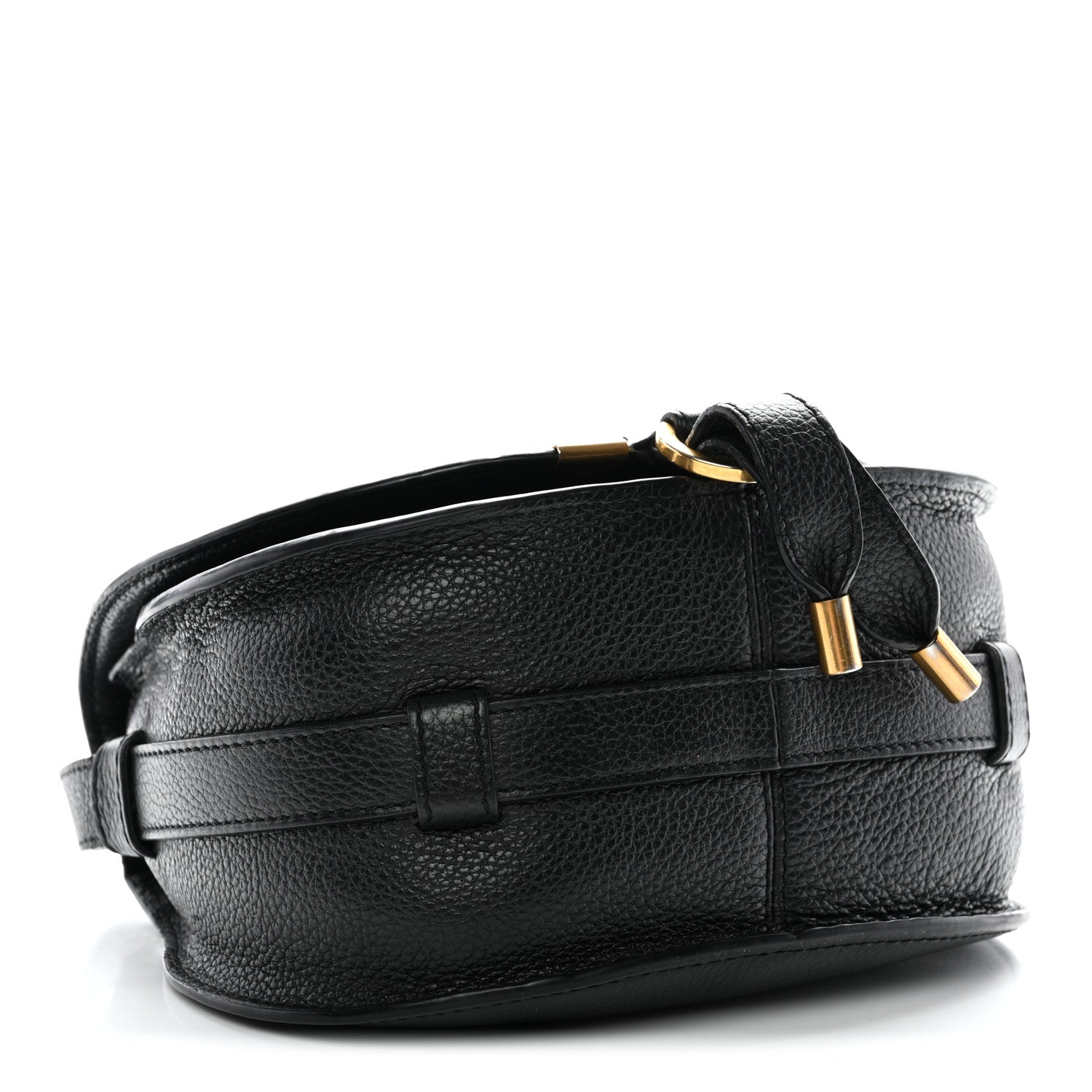 Chloe Grained Calfskin Small Marcie Saddle Bag Black 3 of 12