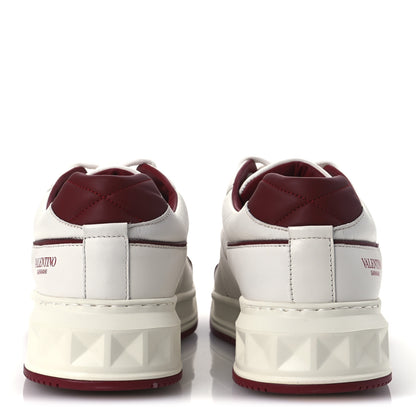 Valentino Garavani Nappa Mens One Stud Low Top Sneakers 38.5 White Rosso Valentino 6 of 11