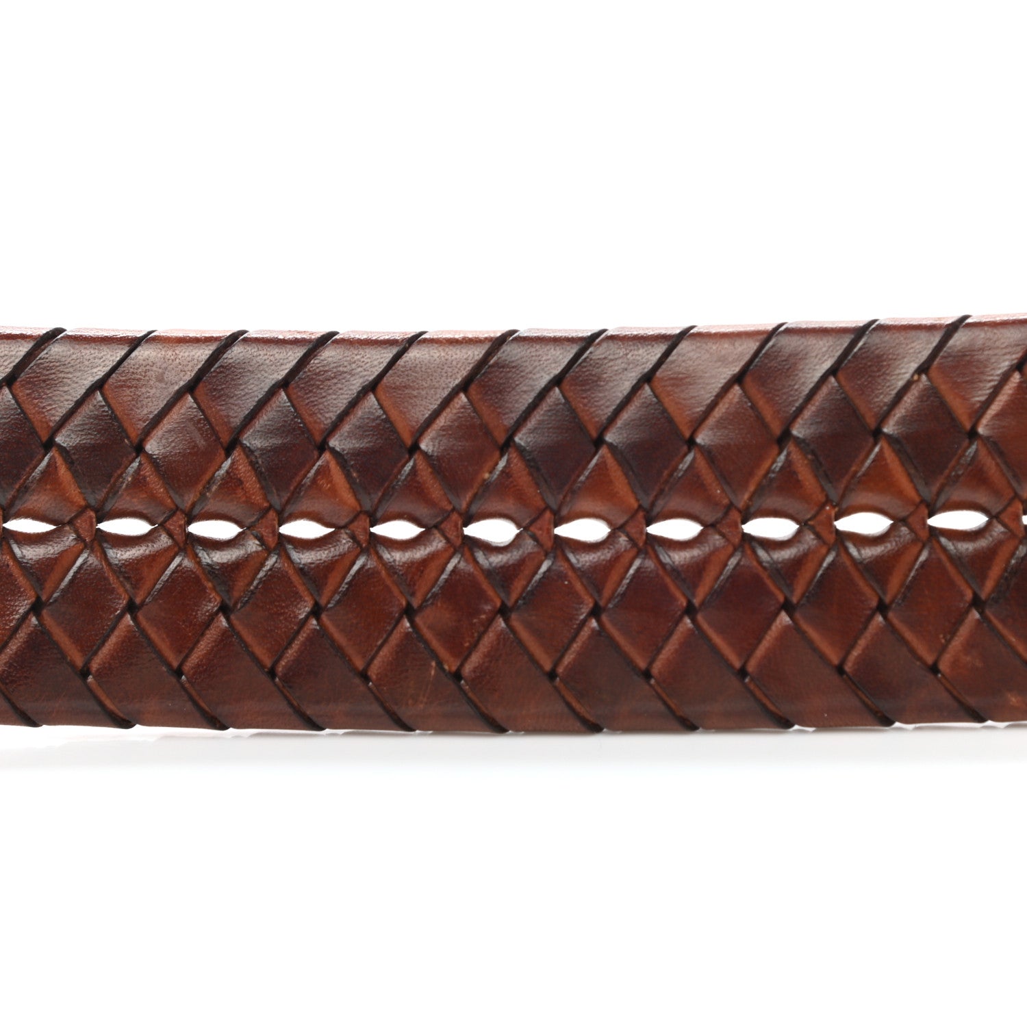 Gucci Calfskin Braided Double G 40mm Belt 110 44 Cuoio Bruciato 4 of 6