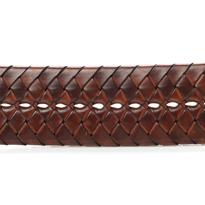 Gucci Calfskin Braided Double G 40mm Belt 110 44 Cuoio Bruciato 4 of 6