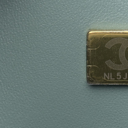 Chanel Caviar Quilted Jumbo Double Flap Dark Green 7 of 9