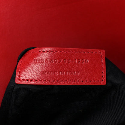 Saint Laurent Smooth Calfskin Le Maillon Satchel Rouge Eros 8 of 12