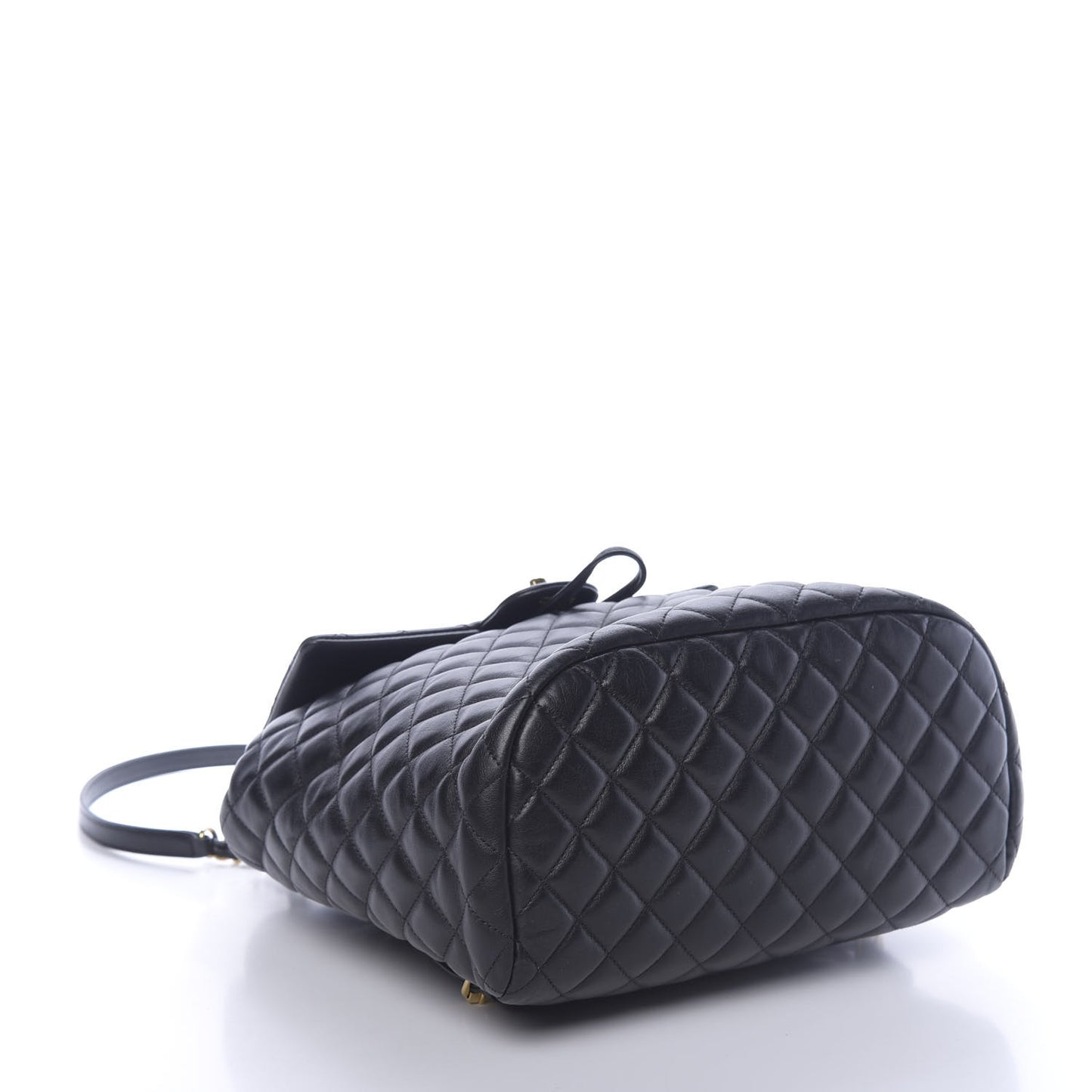 Lambskin Quilted Large Urban Spirit Backpack Black