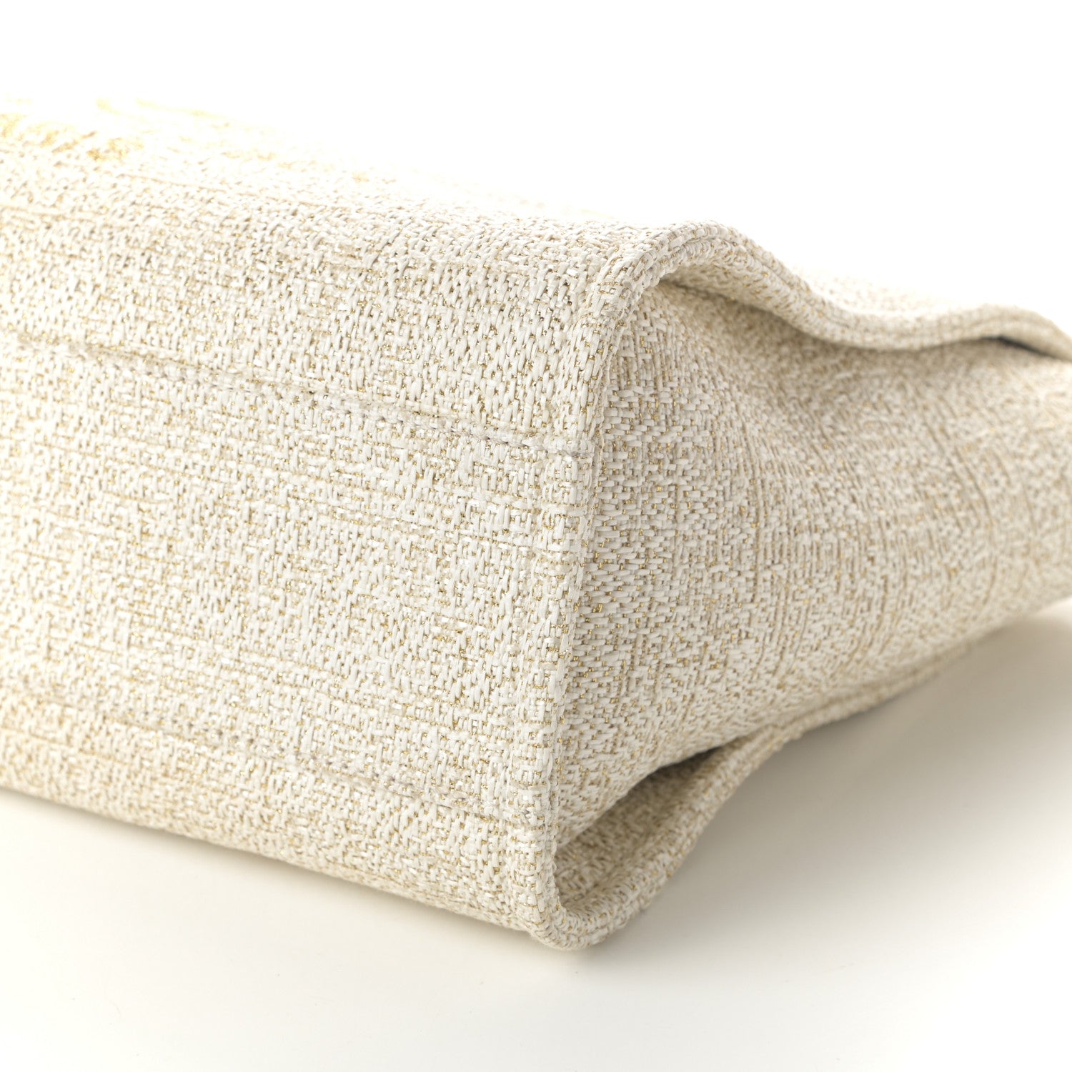 Chanel Lurex Boucle Small Deauville Tote Ivory 10 of 10