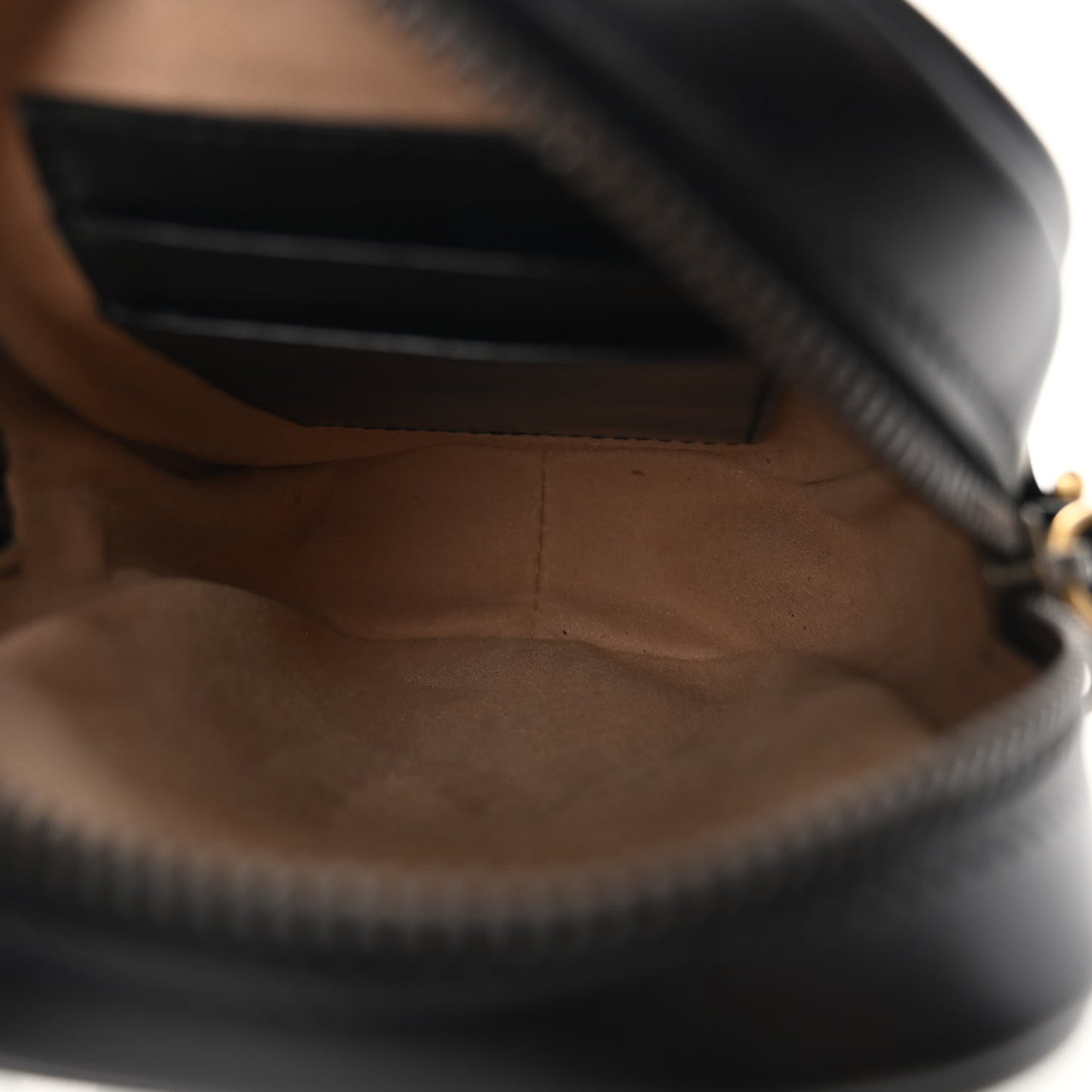Calfskin Matelasse Mini GG Marmont Crossbody Bag Black