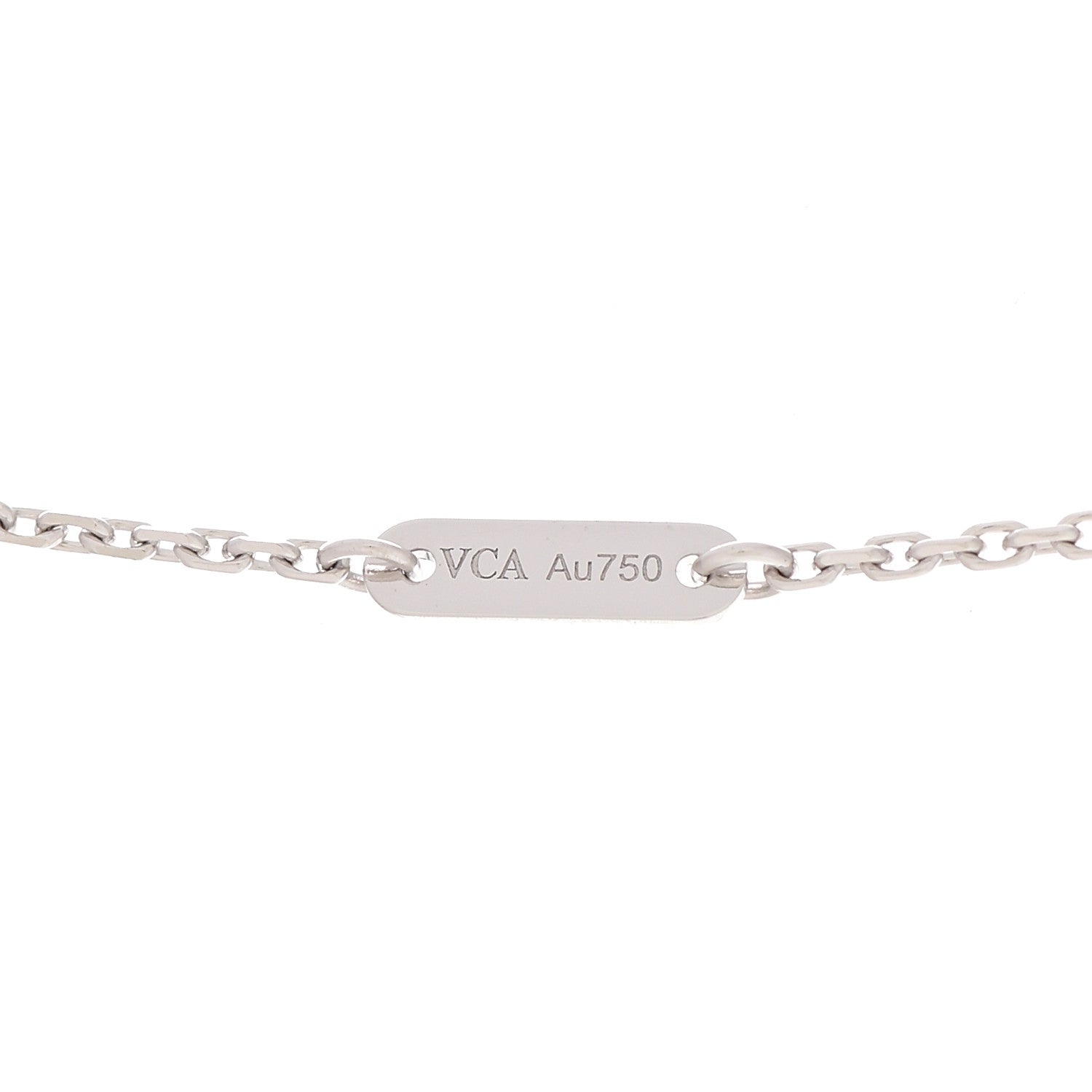 Van Cleef & Arpels 18K White Gold Diamond Mini Frivole Pendant Necklace 4 of 7