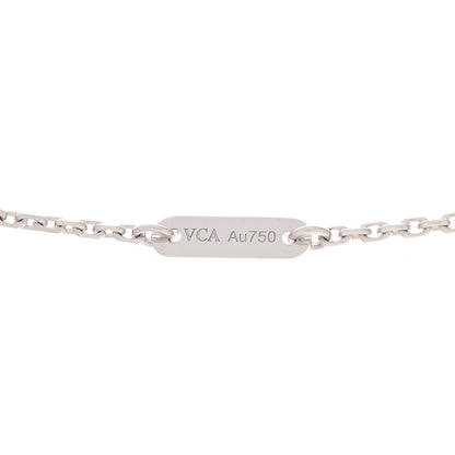 Van Cleef & Arpels 18K White Gold Diamond Mini Frivole Pendant Necklace 4 of 7