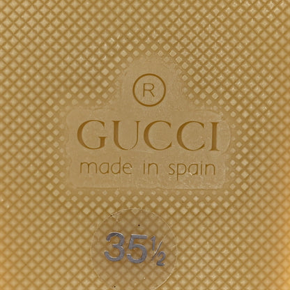Gucci Monogram Matelasse GG Marmont Ankle Wrap Platform 35/120mm Espadrille Wedges 35.5 Beige Ebony Black Sand Storm 7 of 9
