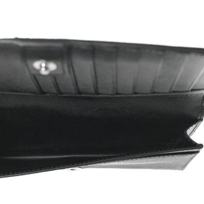 Prada Saffiano Metal Phone Wristlet Wallet Black 6 of 9