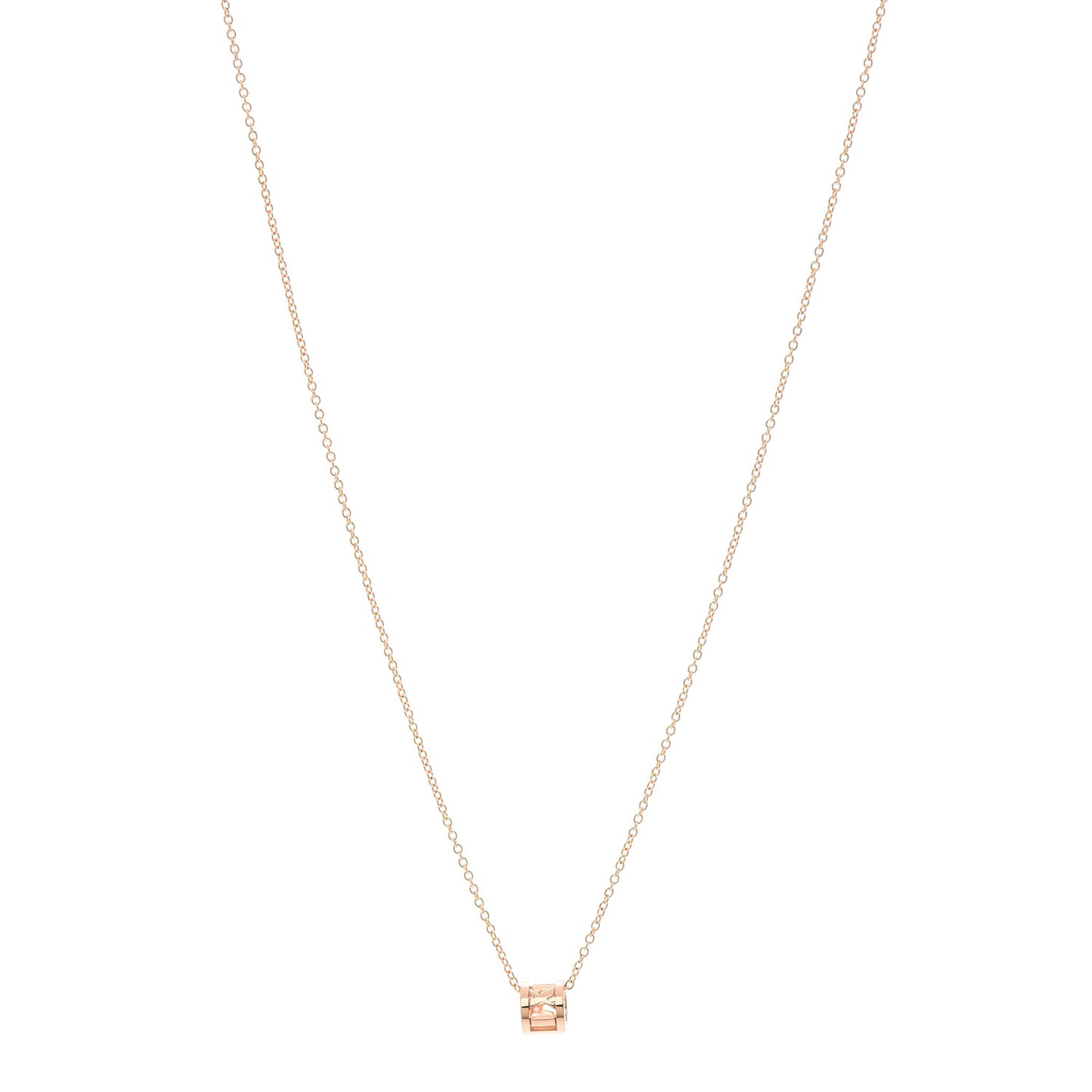 18K Rose Gold Atlas Open Pendant Necklace