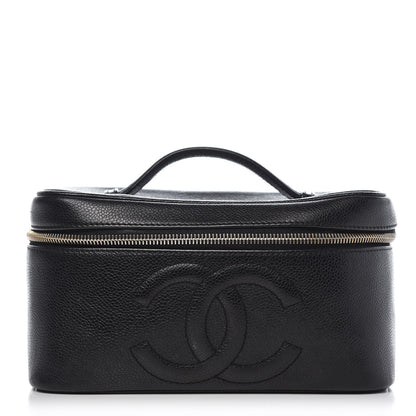 Chanel Caviar Cosmetic Vanity Bag Black 1 of 11