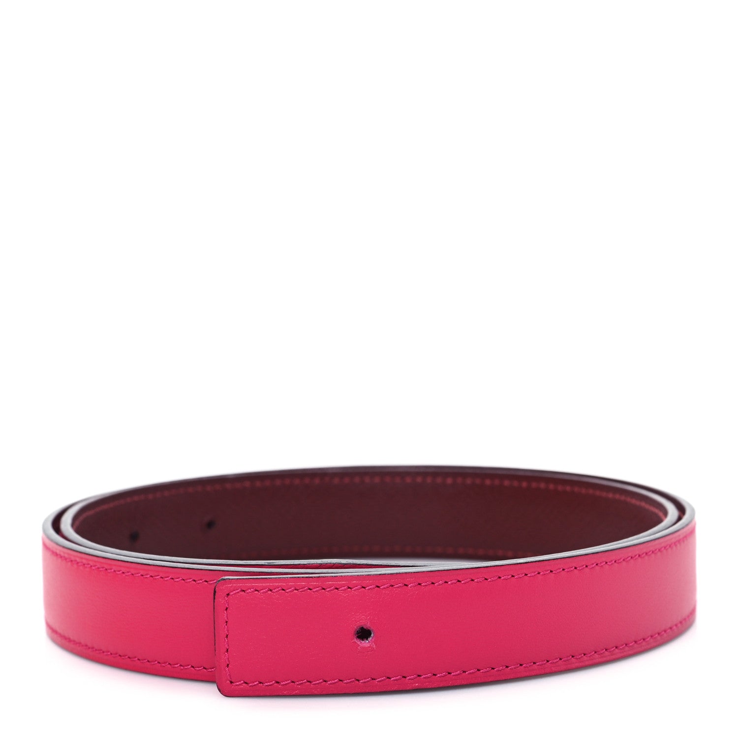 Hermes Swift Epsom 24mm Belt Strap 90 Rose Mexico 80 32 Rouge H 1 of 5