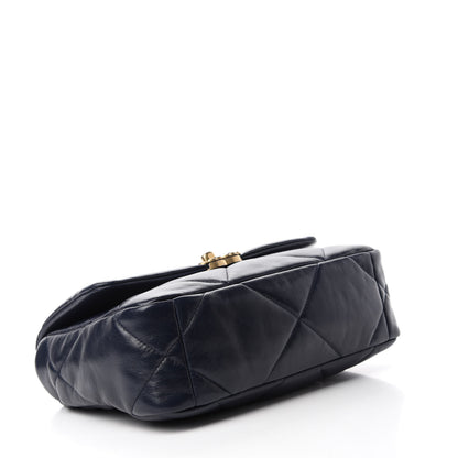 Chanel Lambskin Quilted Medium Chanel 19 Flap Navy 4 of 11