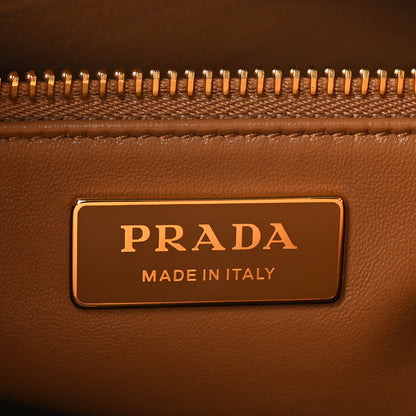 Prada Soft Grain Calfskin Large Galleria Double Zip Tote Naturale 6 of 9