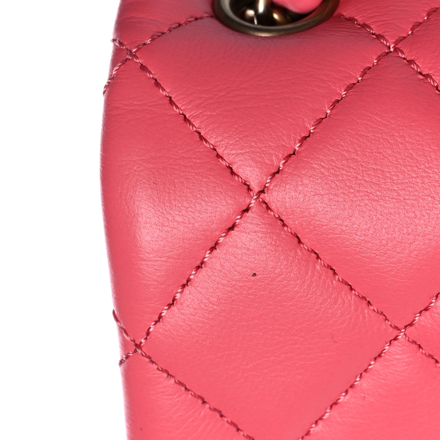 Chanel Lambskin Quilted Mini Rectangular Pearl Crush Flap Pink 13 of 19