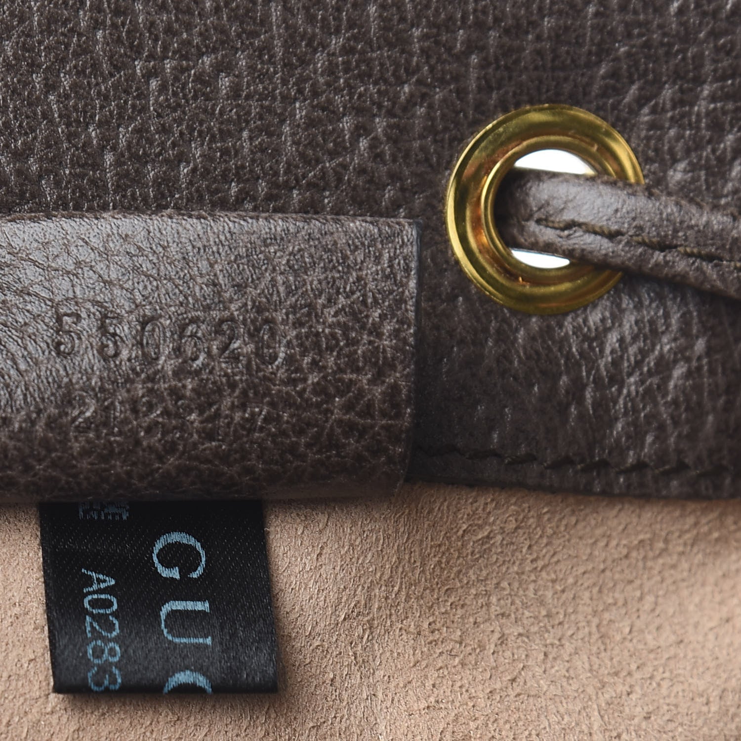 Gucci GG Supreme Monogram Web Mini Ophidia Bucket Bag Brown 7 of 10