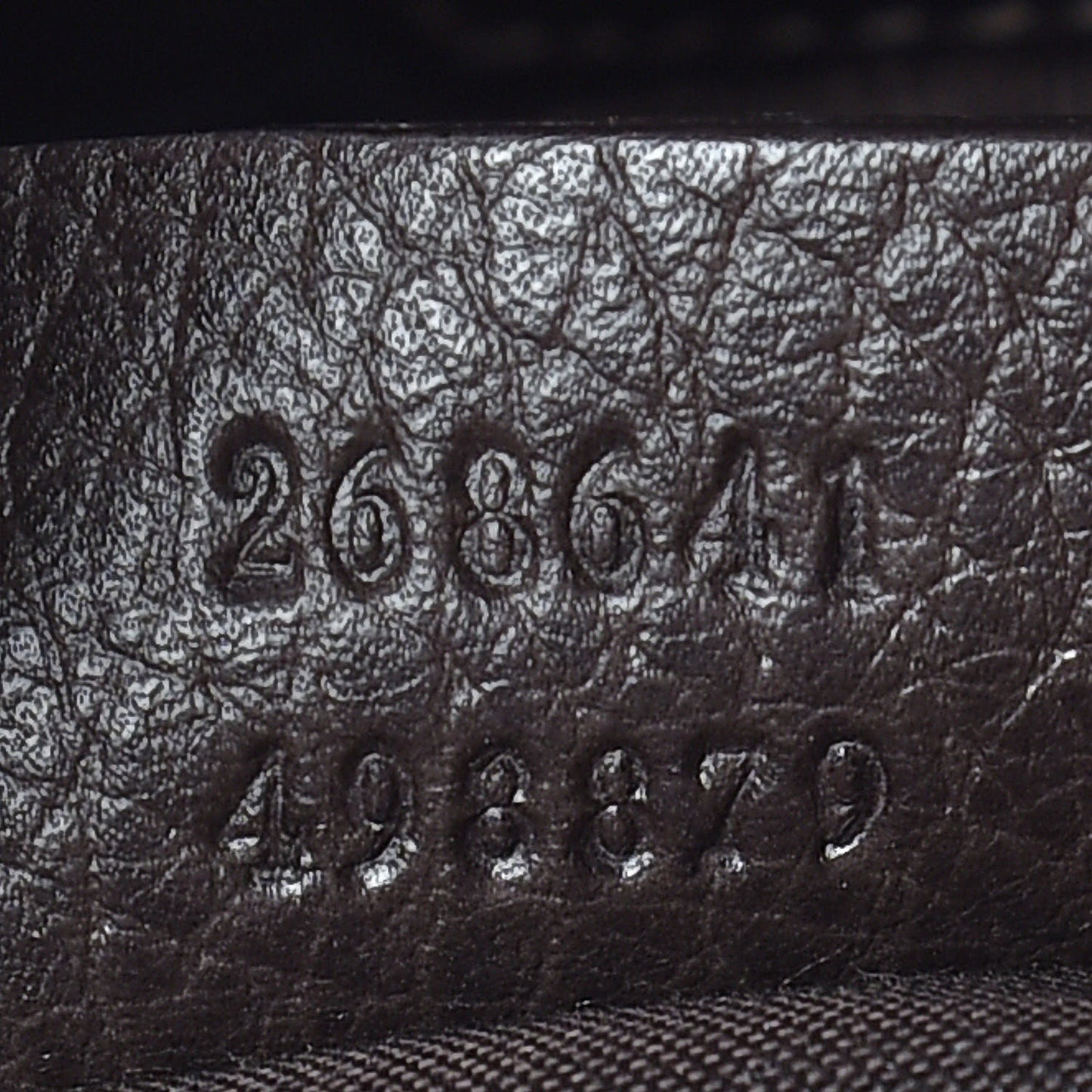 Crystal Monogram Medium Abbey Convertible Tote Dark Brown