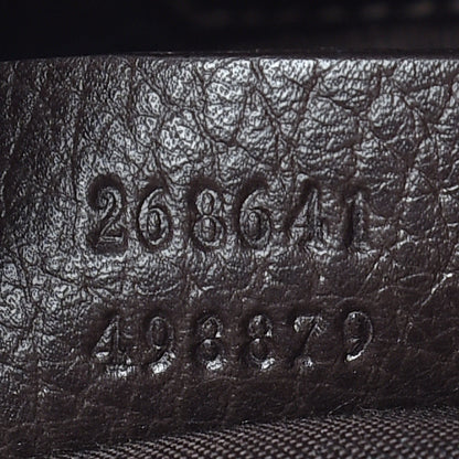 Gucci Crystal Monogram Medium Abbey Convertible Tote Dark Brown 10 of 12