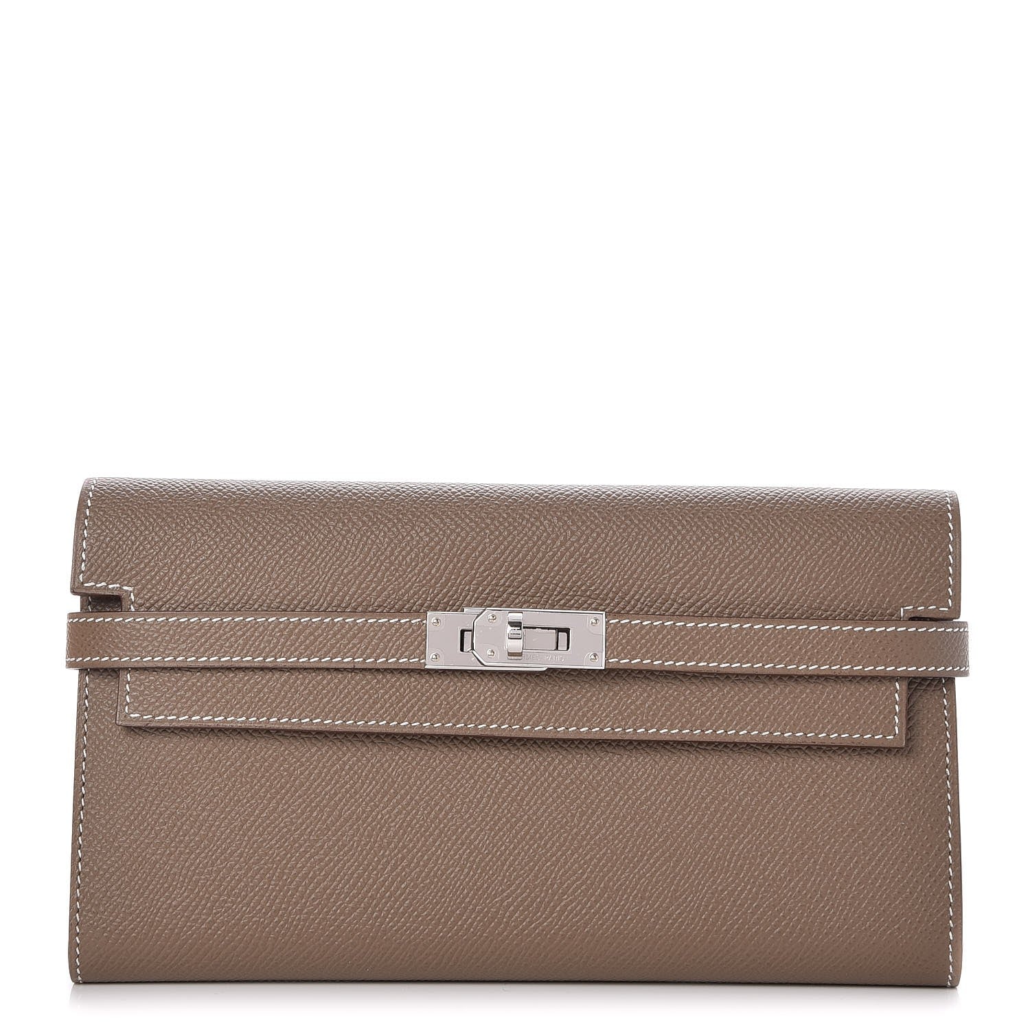 Hermes Epsom Kelly Longue Wallet Etoupe 1 of 8