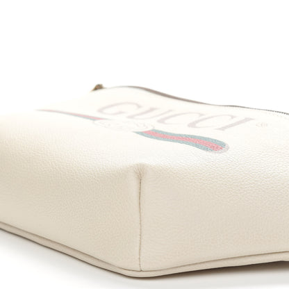 Gucci Grained Calfskin Logo Belt Bag White 7 of 9