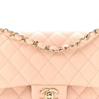 Chanel Caviar Quilted Medium Double Flap Light Beige 8 of 11