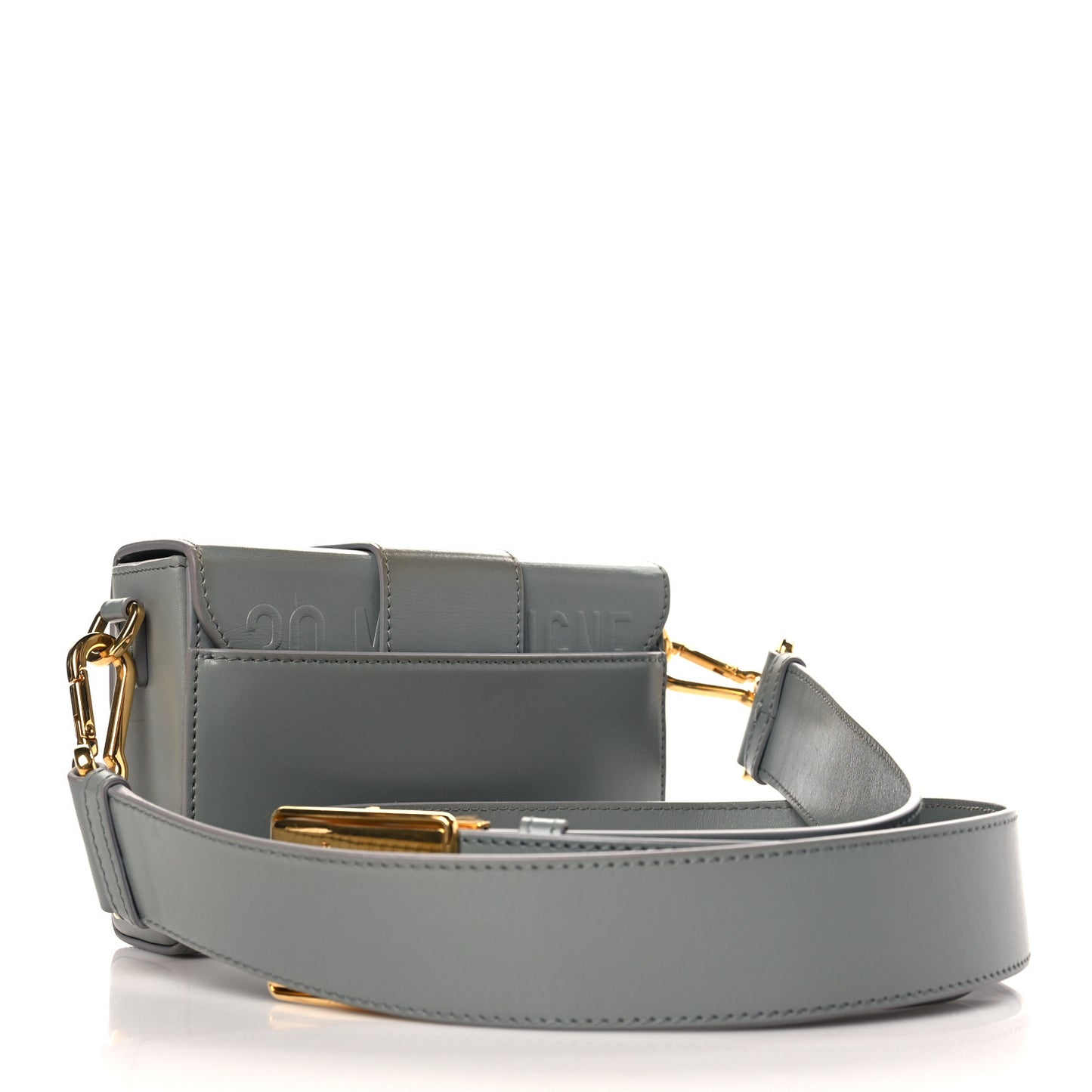 Box Calfskin 30 Montaigne Box Bag Gray