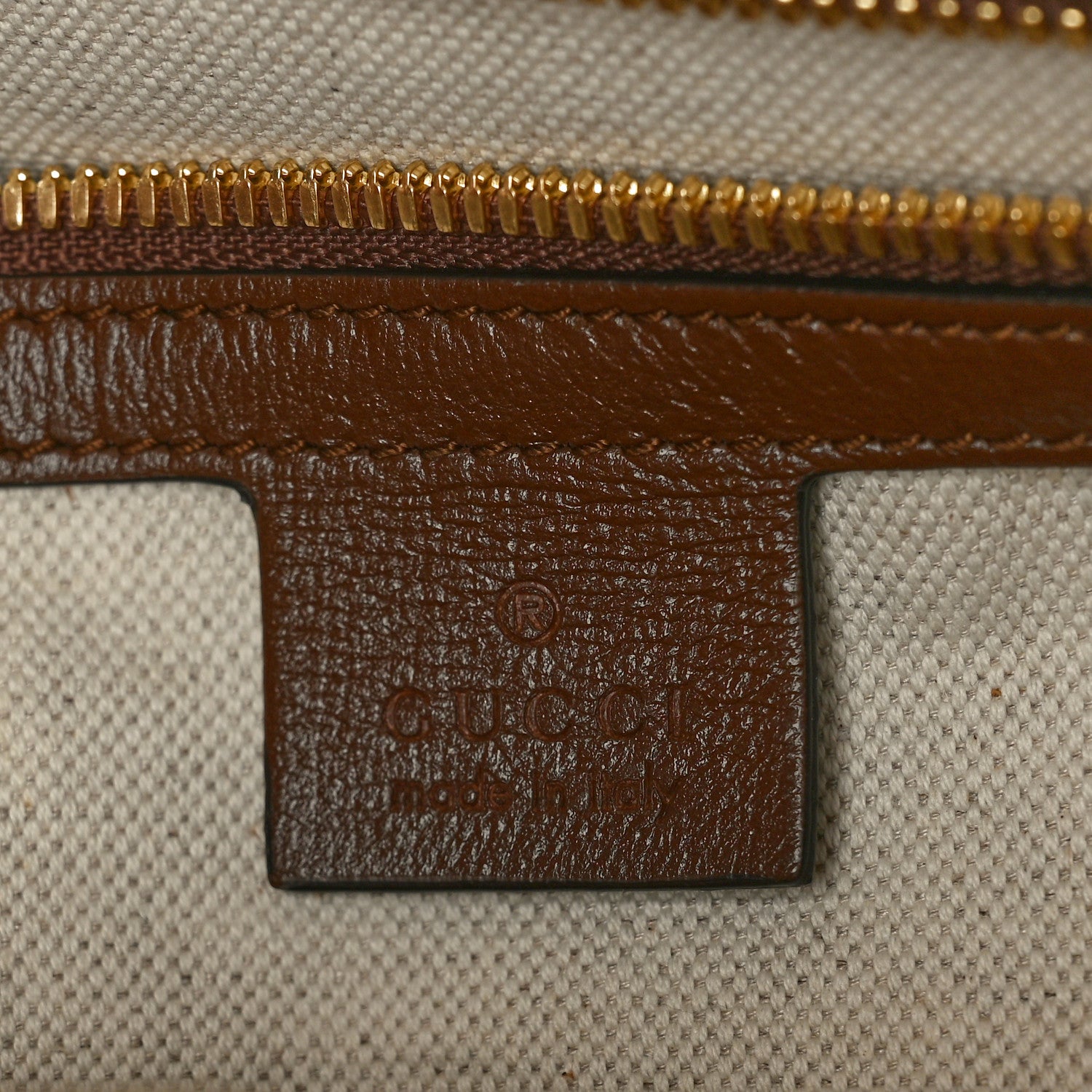 Gucci GG Supreme Monogram Azalea Calfskin Fake/Not Retro Interlocking G Day Backpack Beige Ebony Brown Sugar 6 of 11