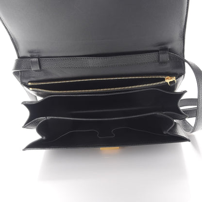 Celine Goatskin Medium Classic Box Flap Bag Black 5 of 10
