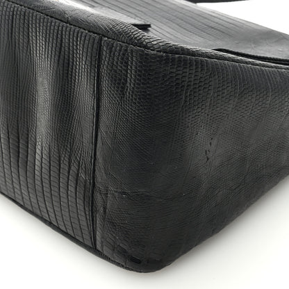 Fendi Lizard Mama Baguette Black 8 of 9