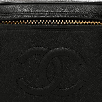 Chanel Caviar CC Vanity Train Case Black 8 of 11