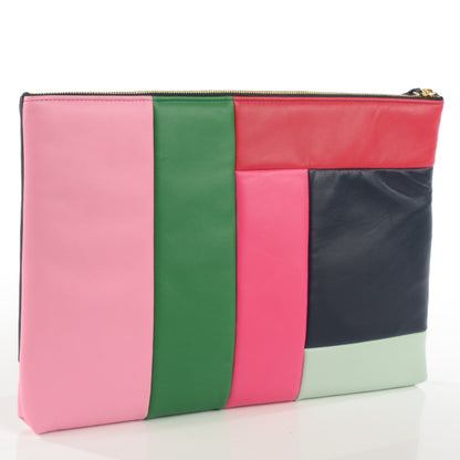 Chanel Lambskin Patchwork Large Cosmetic Case Multicolor 3 of 7