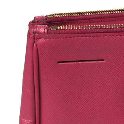 Prada Saffiano Large Galleria Double Zip Tote Peonia 13 of 14