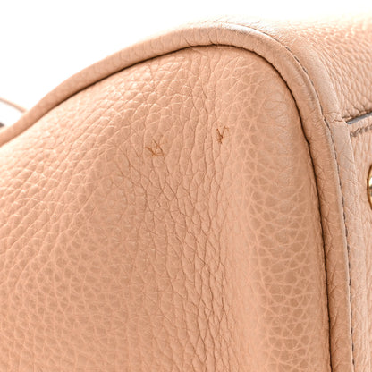 Gucci Pebbled Calfskin Small Soho Top Handle Bag Camelia 18 of 19