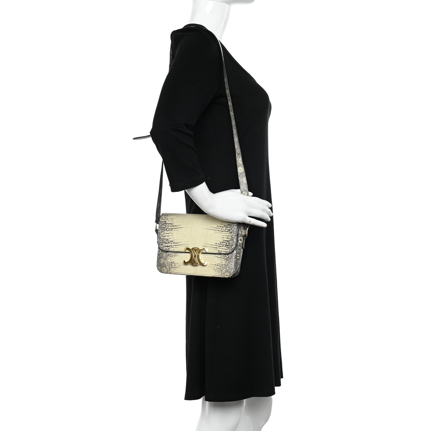 Celine Lizard Teen Triomphe Natural 2 of 13