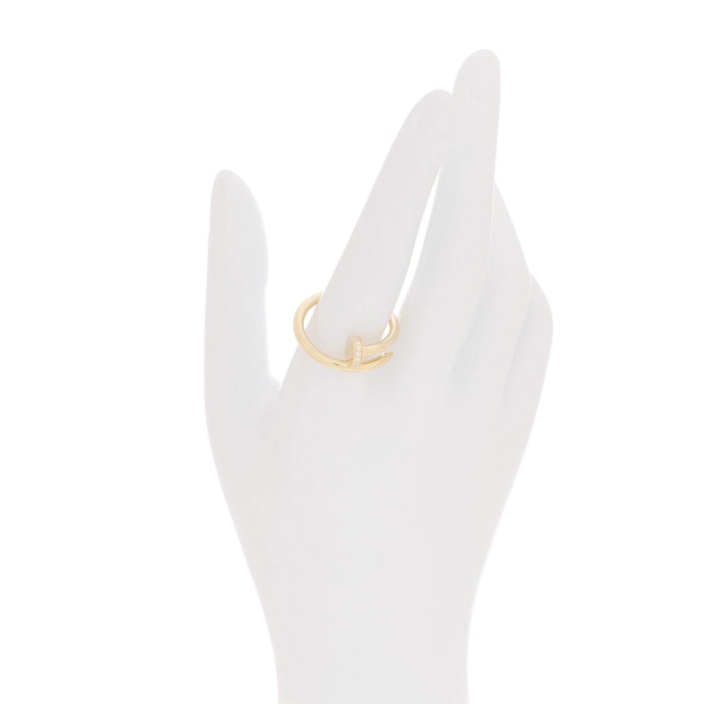 18K Yellow Gold Diamond Juste Un Clou Ring 61 9.5
