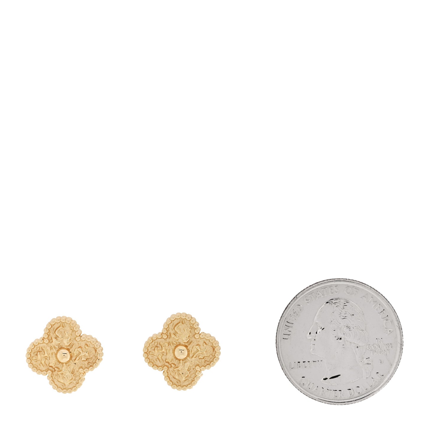 18K Yellow Gold Vintage Alhambra Earrings