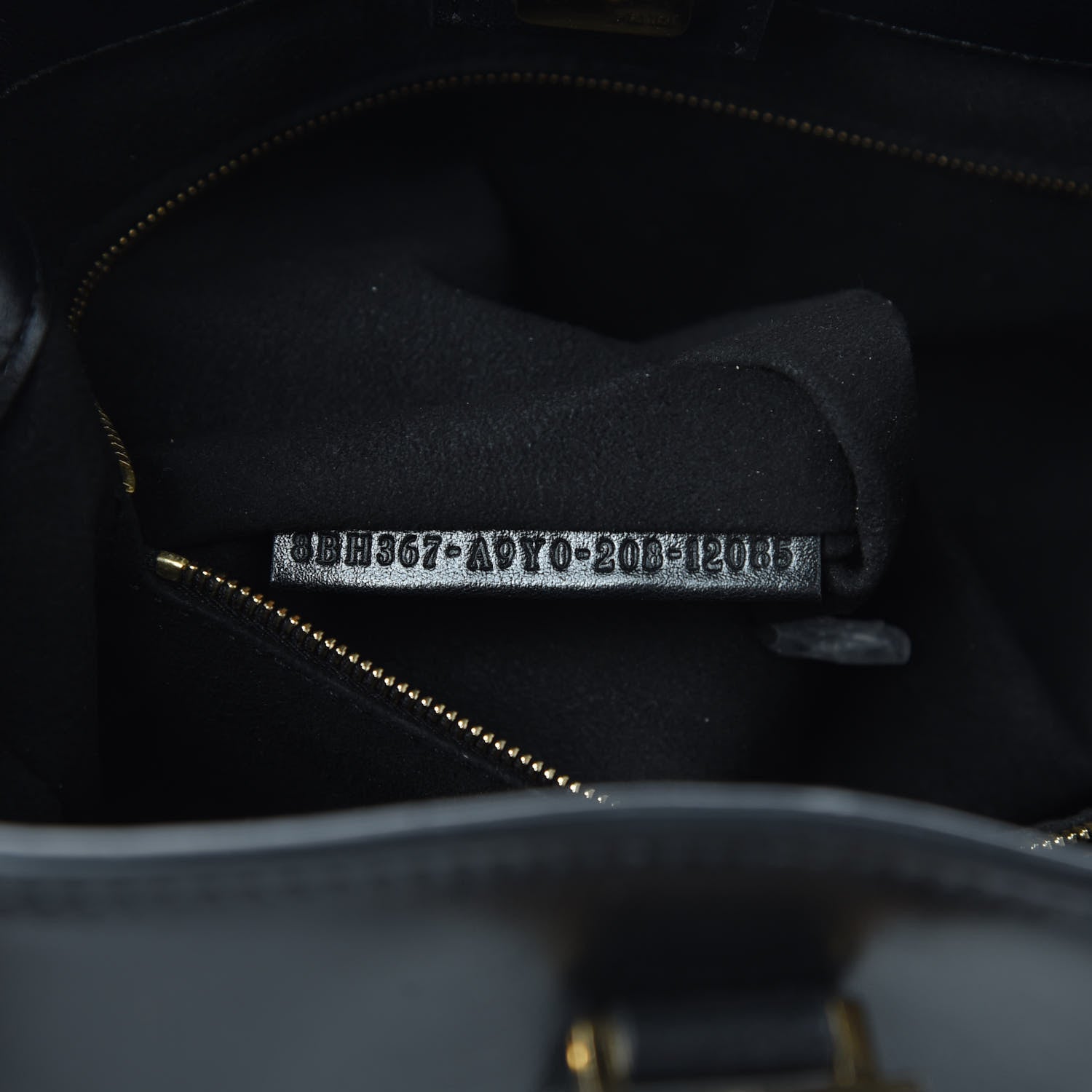 Fendi Vitello Glacier Small FF Tote Black 7 of 10