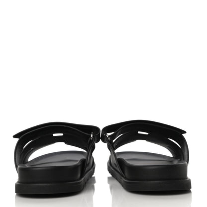 Hermes Calfskin Mens Chypre Sandals 43 Black 6 of 13