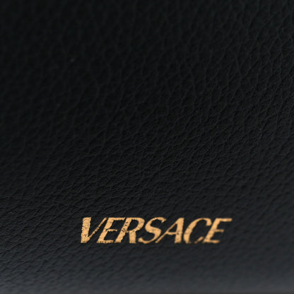 Versace Grained Calfskin Small La Medusa Top Handle Bag Black 8 of 11