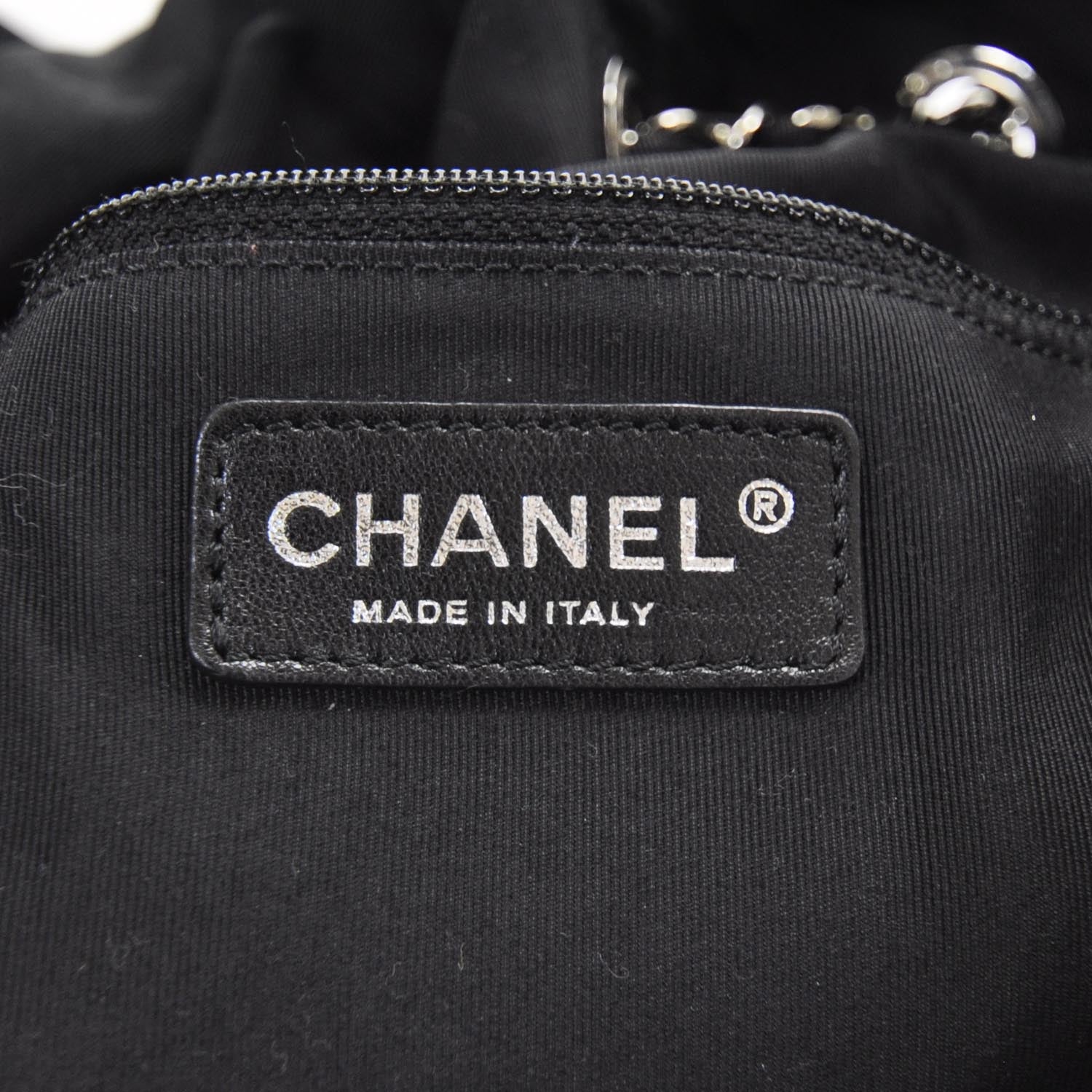Chanel Vinyl Stretch Spirit Large Cabas Tote Black 7 of 9